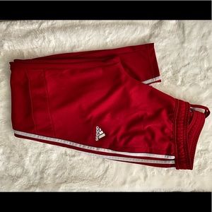 Red adidas track pants! Slim fit!